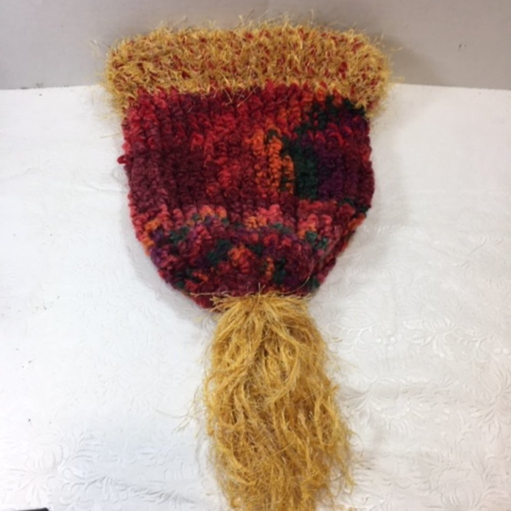 Multi-Colored Hand Crocheted Winter Hat - image 6